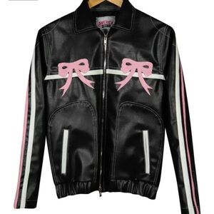 America Jackets “Arcana Archive Bow Black Jacket”